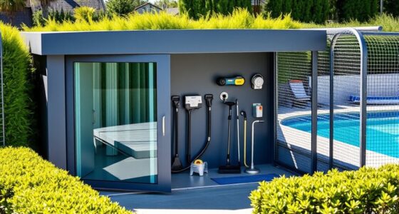pool equipment storage solutions