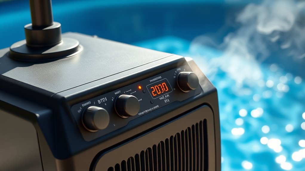 pool heater size and efficiency