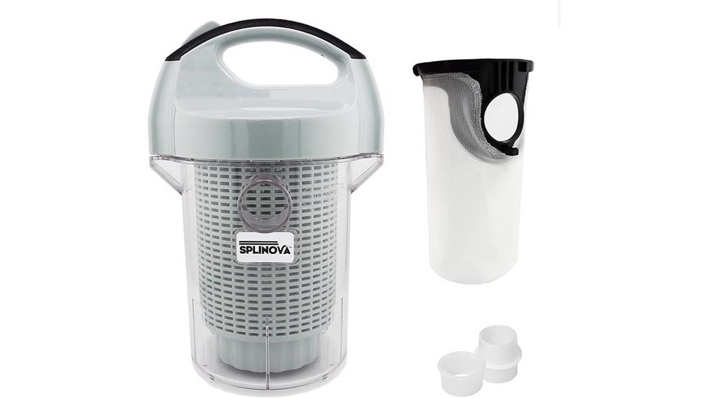 pool leaf vacuum canister