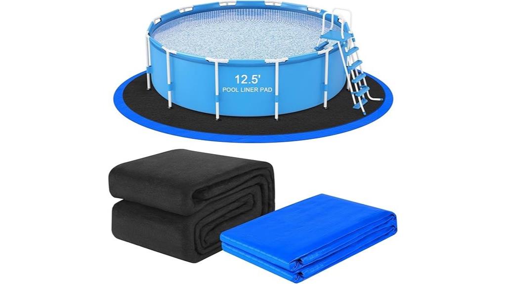 pool liner pad set