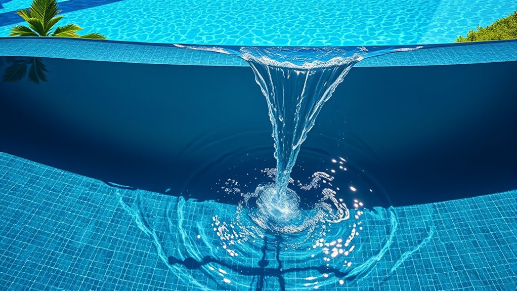 pool overflow water management