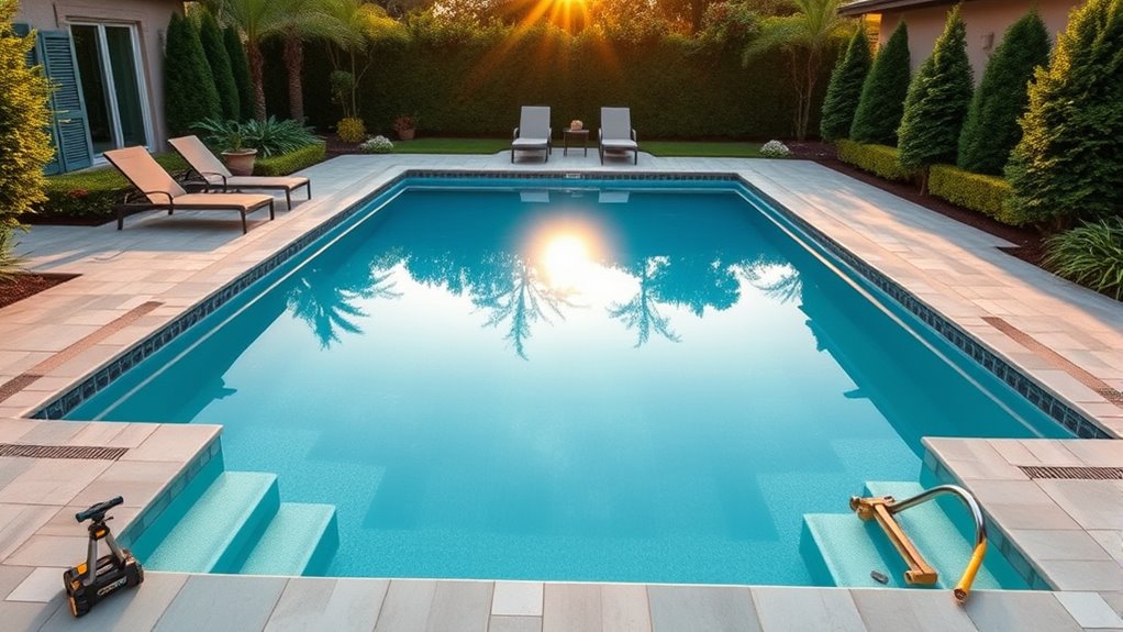 pool setup and enjoyment