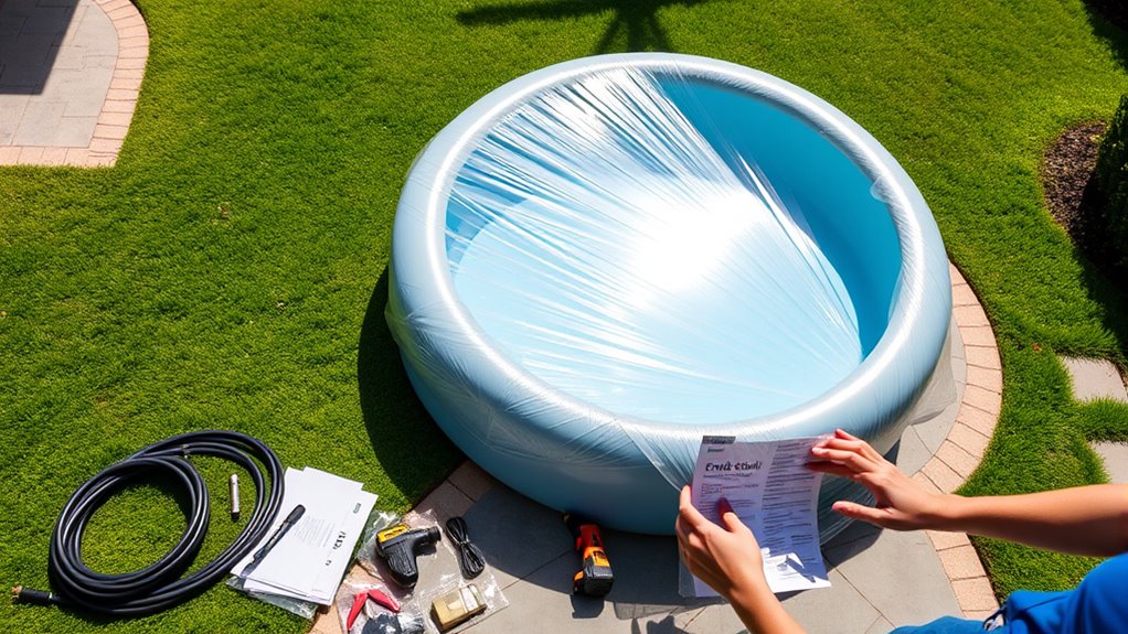 pool setup and maintenance