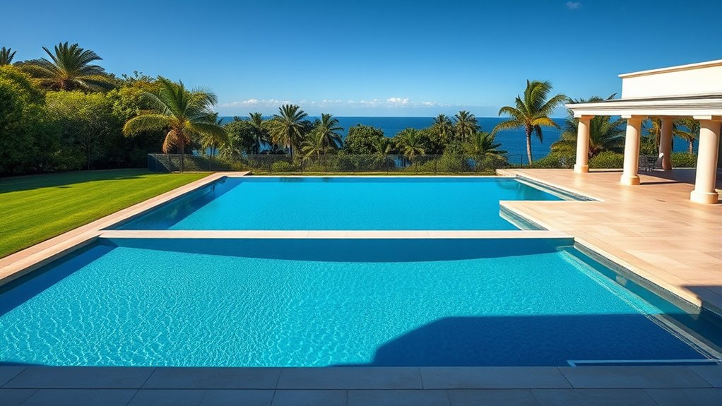 pool size and layout