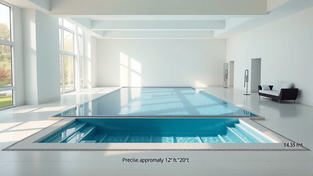 pool size and space requirements