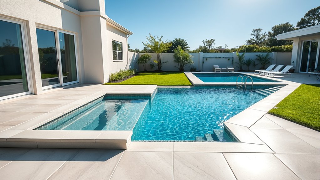 pool size and space