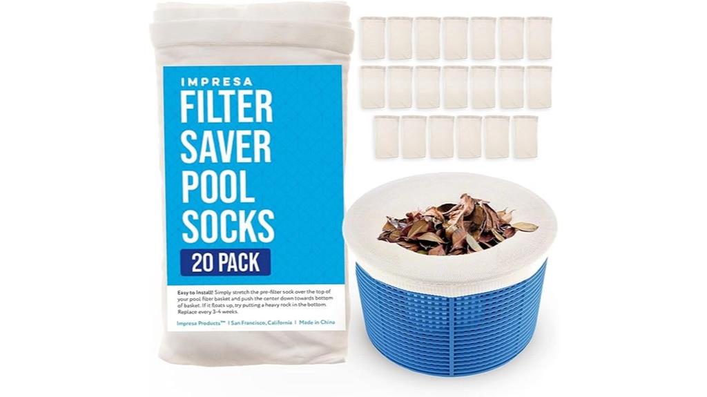pool skimmer sock pack