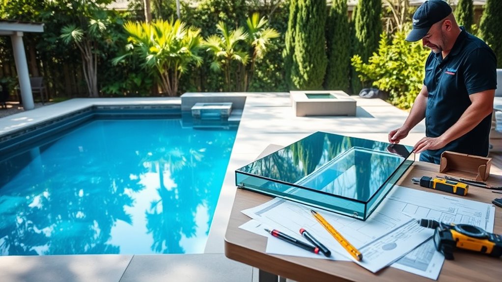 pool structure and reinforcement