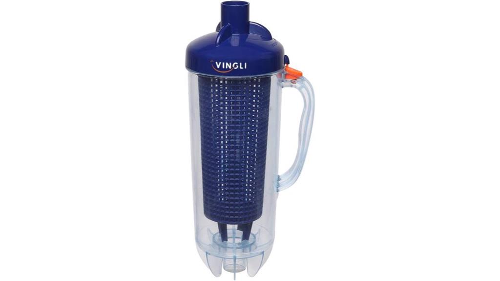 pool vacuum leaf trap