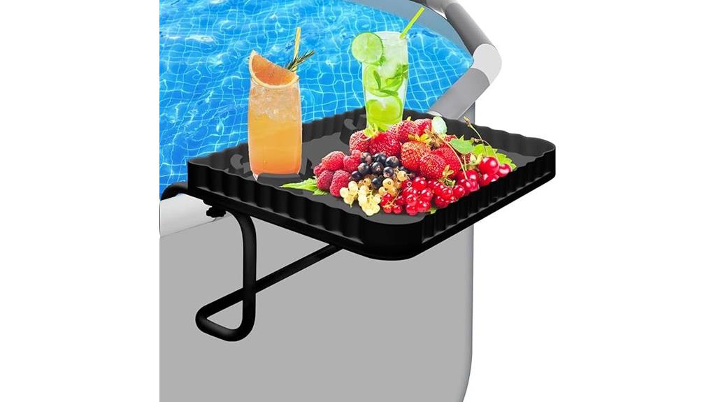 poolside bar and table