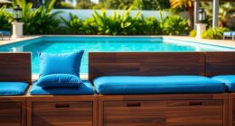 poolside storage bench options