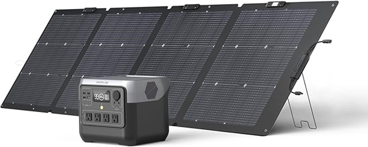 portable 768wh solar generator