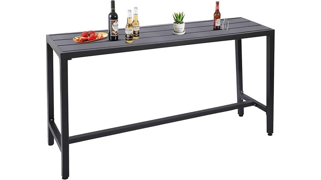 powder coated outdoor bar