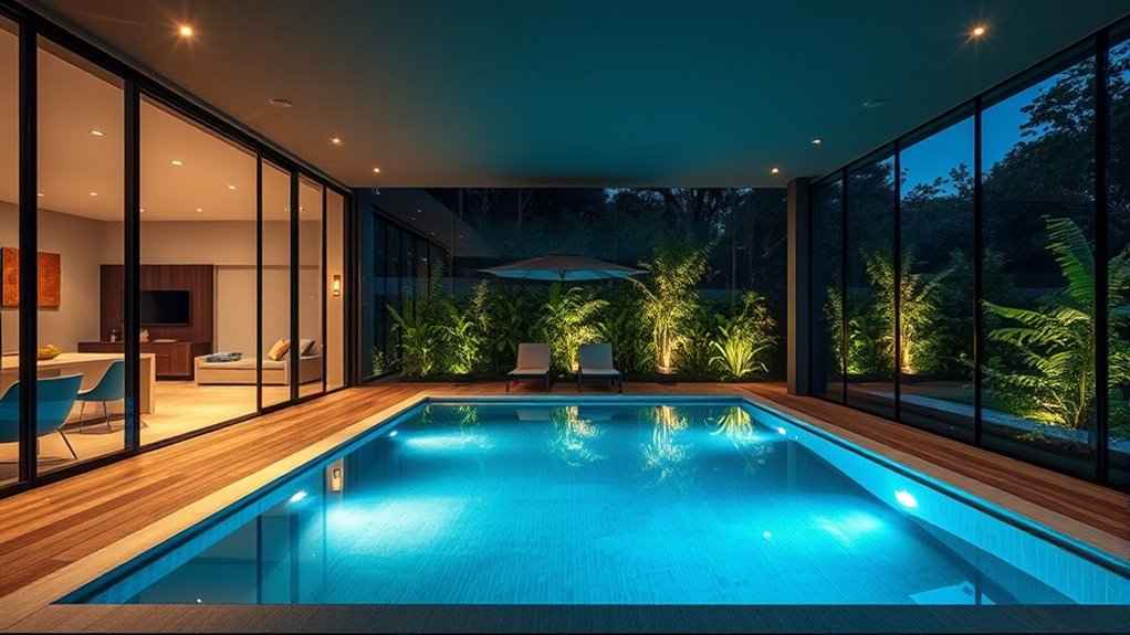 private stylish pool enclosures
