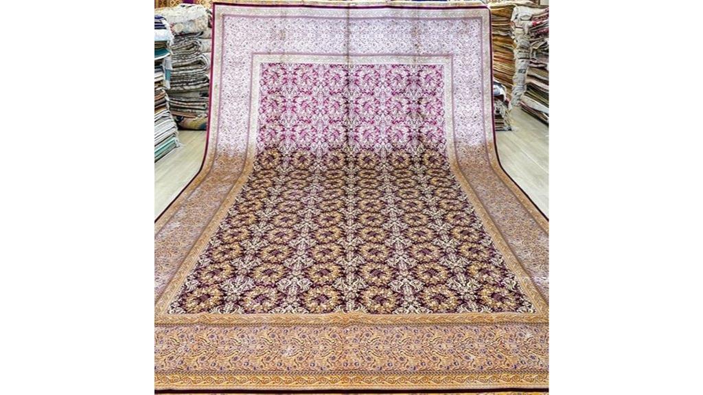 purple handmade vintage rug