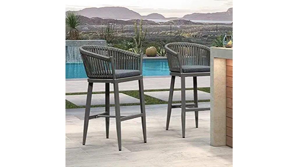purple leaf bar stools