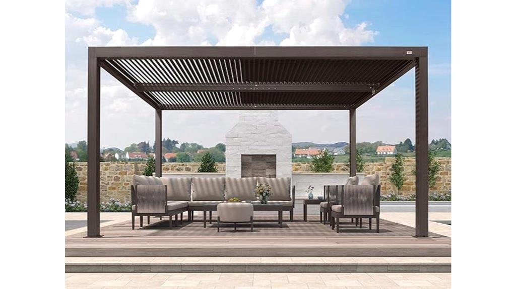 purple leaf outdoor pergola