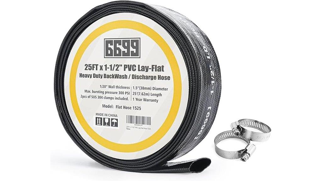pvc lay flat discharge hose