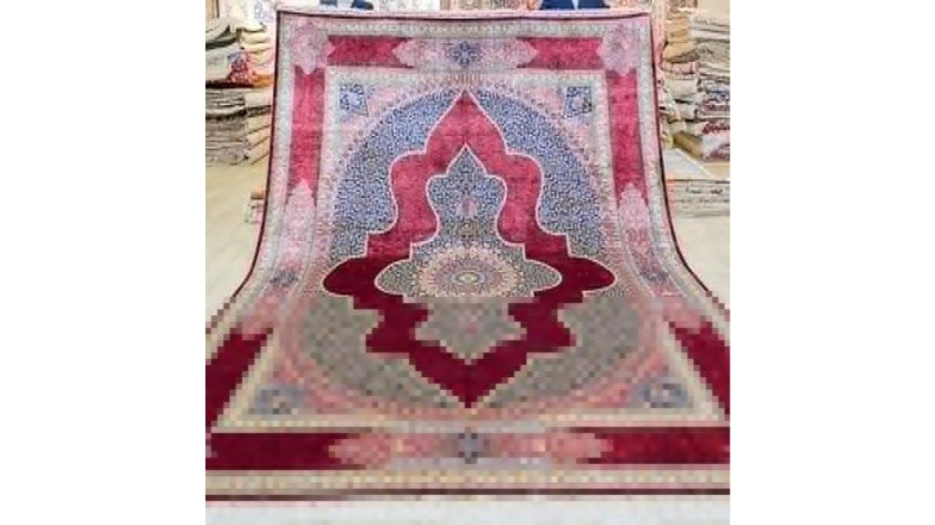 red hand knotted oriental rug