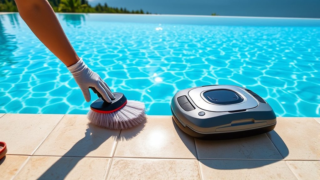 regular edge cleaning and inspection