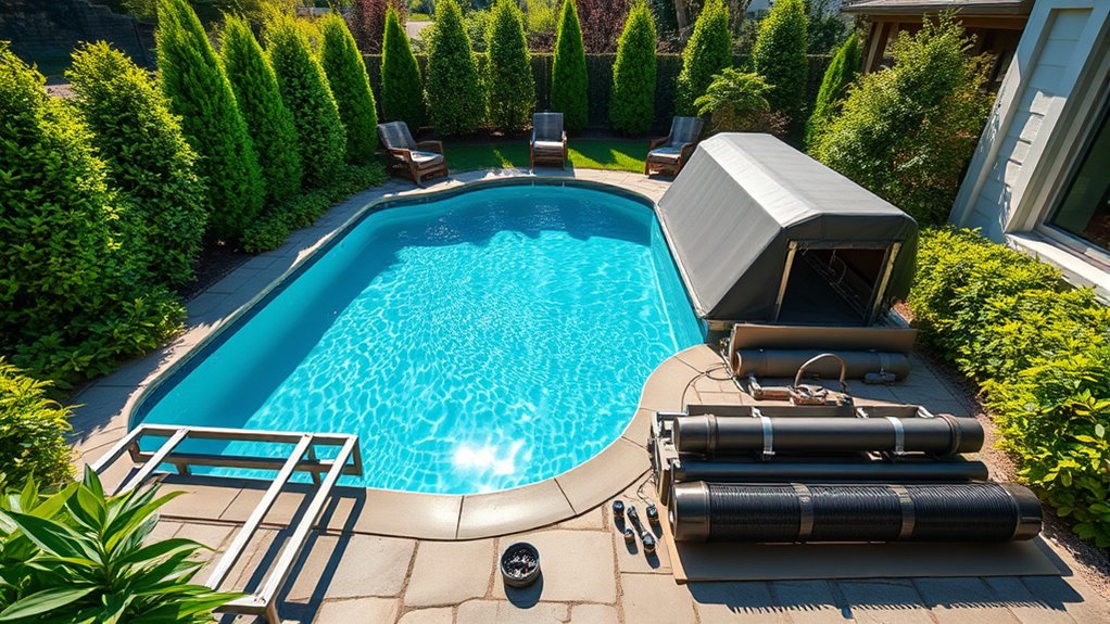 regular pool maintenance routine