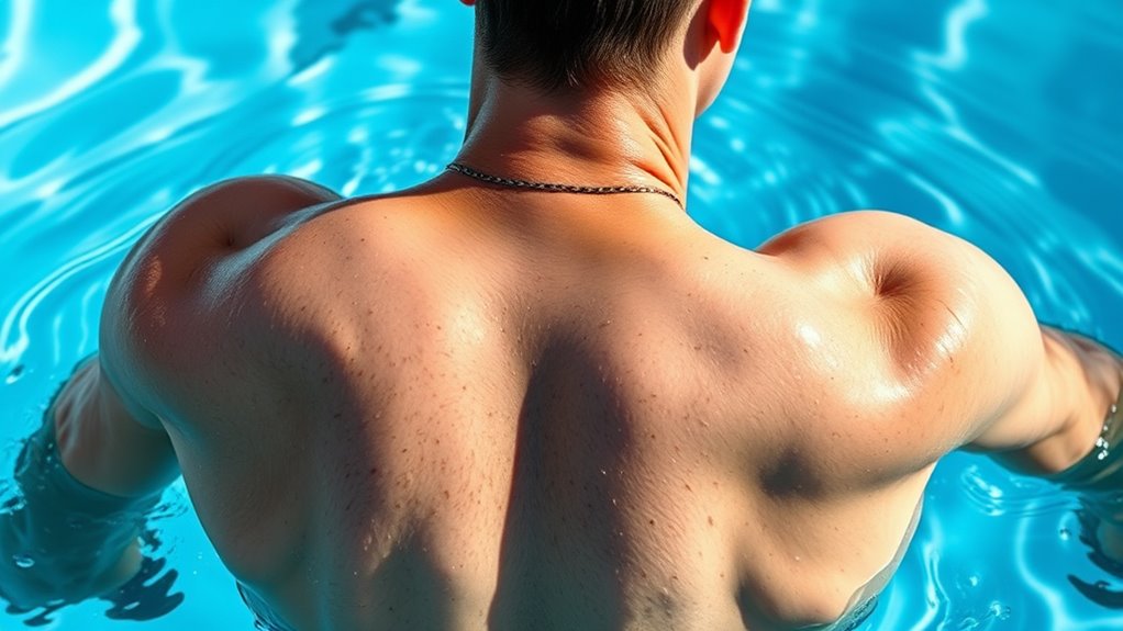 relax shoulders during rotation