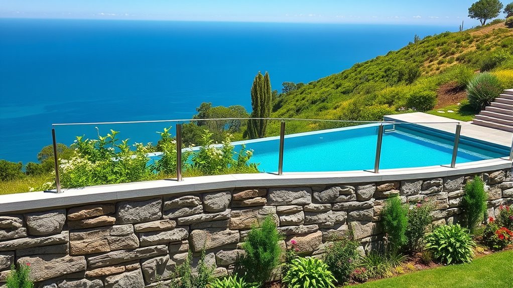 retaining walls with drainage