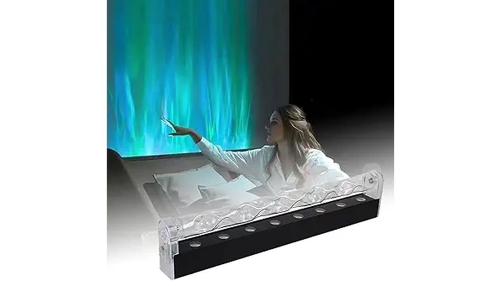 rgbw waterfall wall light