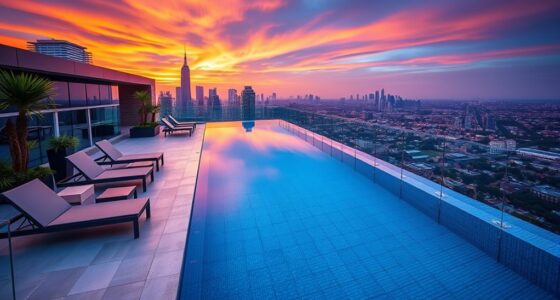 rooftop infinity pool integration