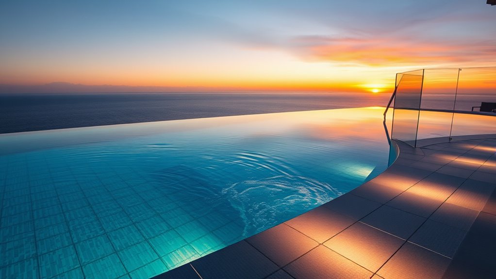 safe infinity pool edge design