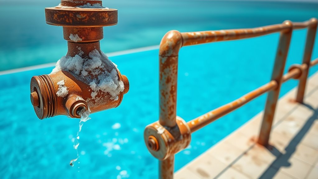 saltwater causes metal corrosion