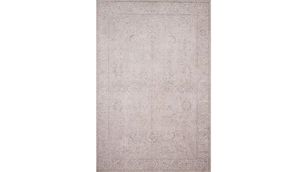 sand colored loren rug