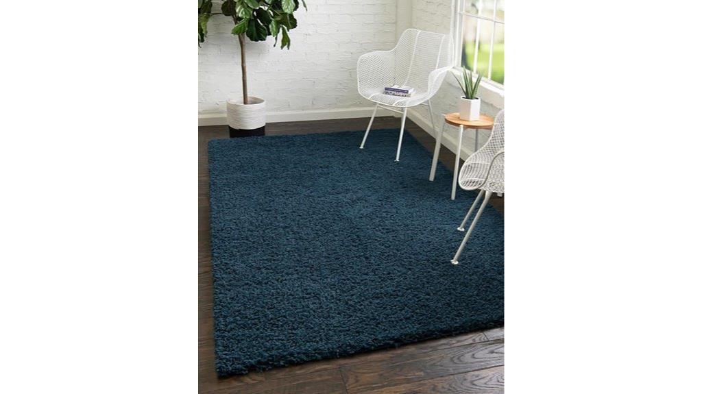 sapphire navy shag rug