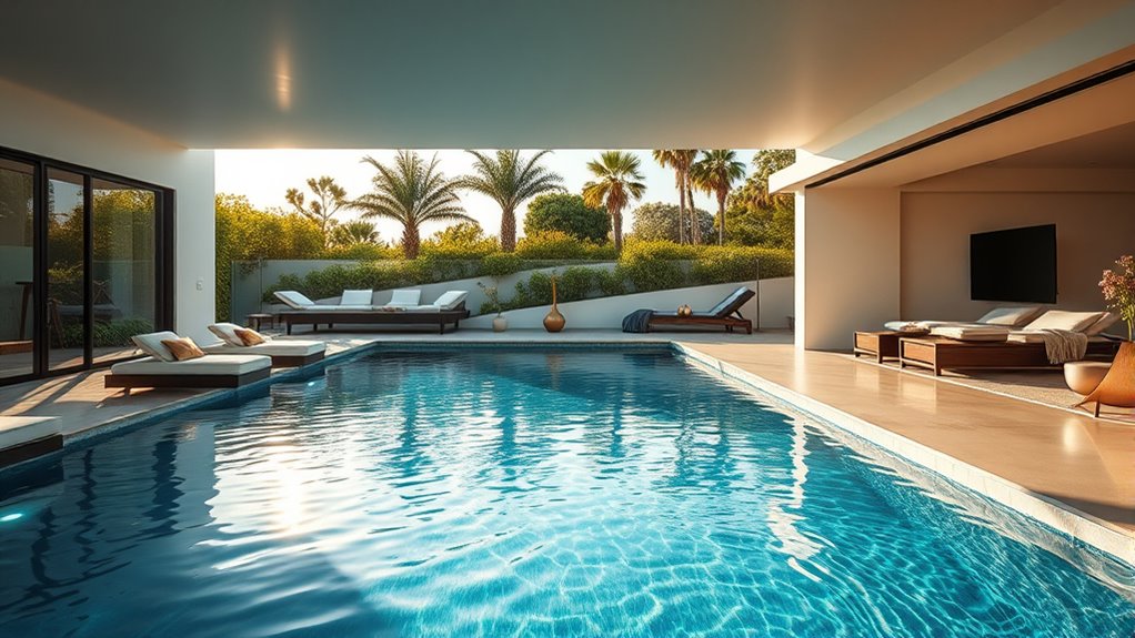 seamless climate adapted pool design
