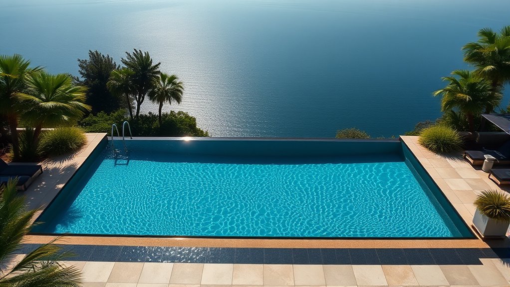 seamless pool edge design