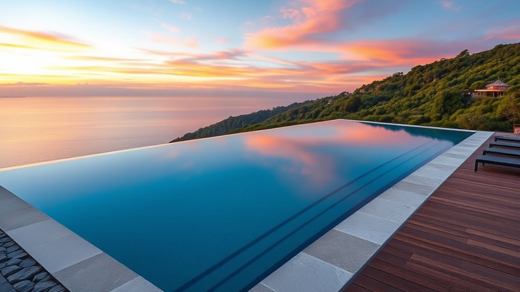 seamless symmetrical pool design