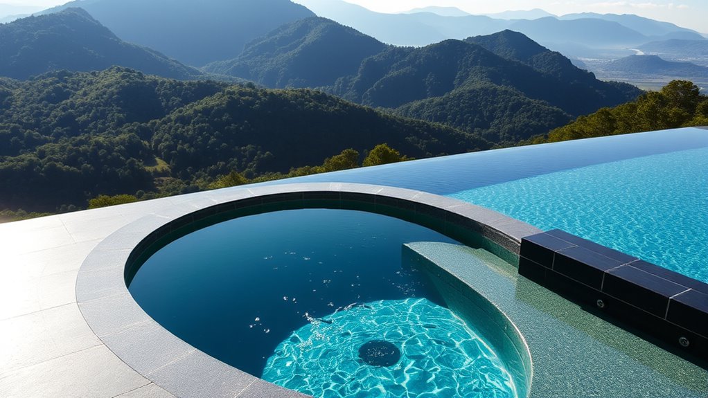 seamless water cascade illusion