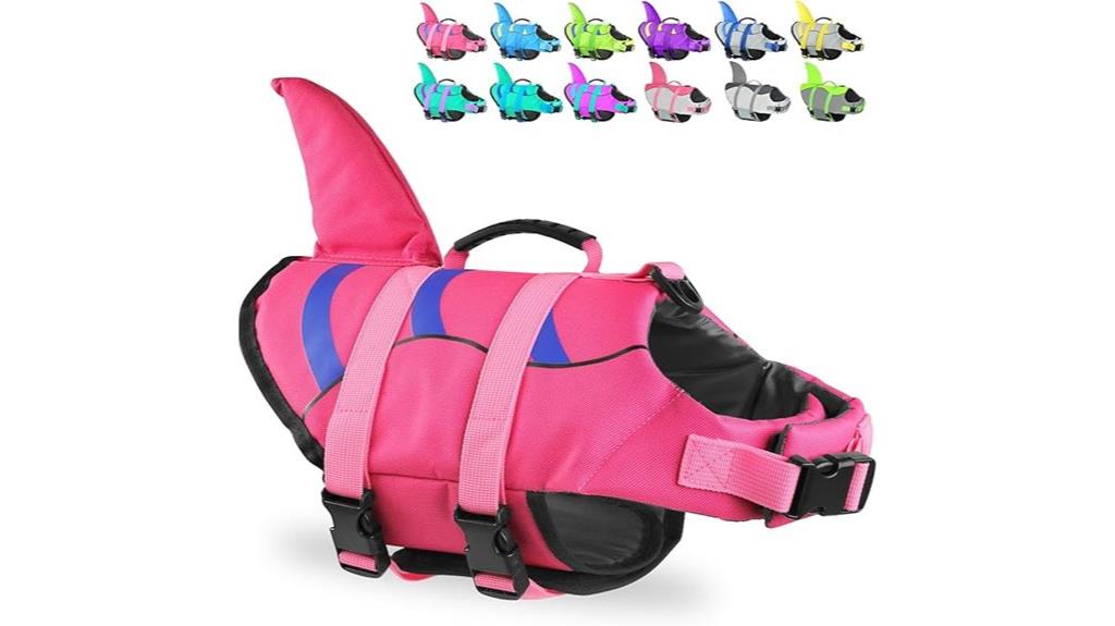 shark themed puppy safety vest