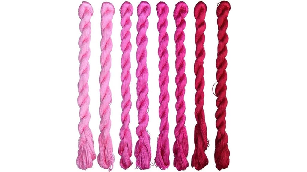 silk embroidery thread multicolor