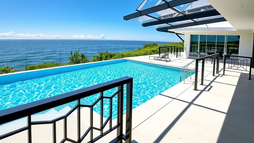 sleek modern metal accents