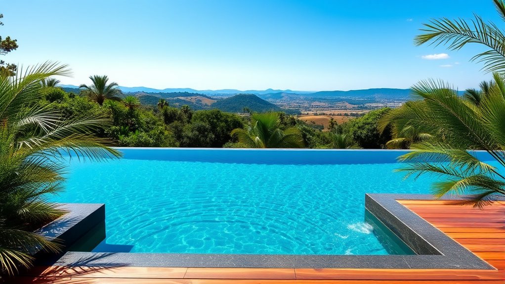 small backyard infinity pool