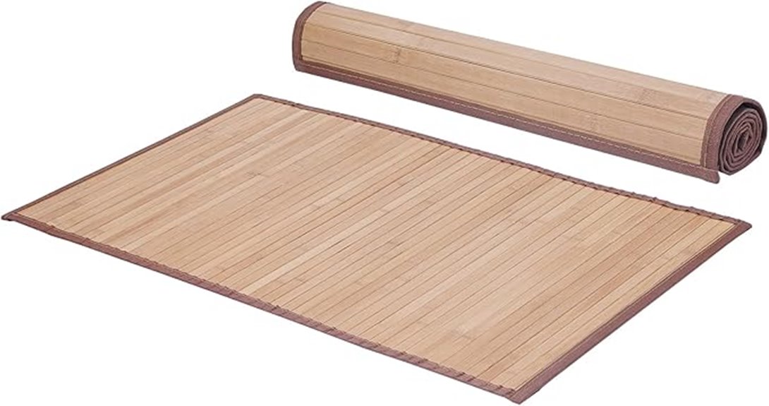 small bamboo hallway runner