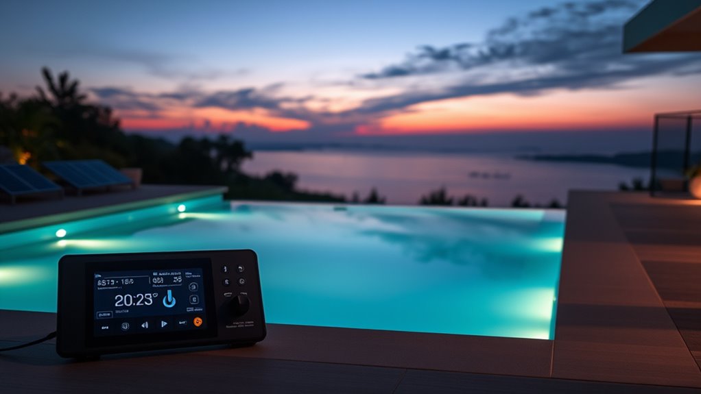 smart automated pool heating