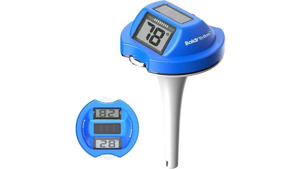 solar digital pool thermometer