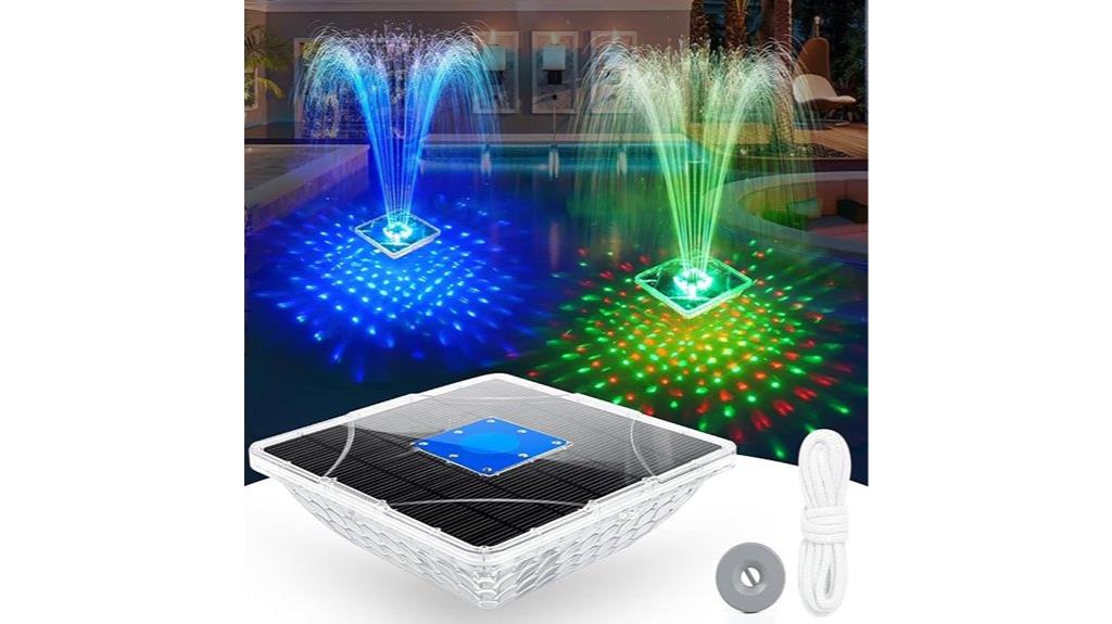 solar pool fountain light