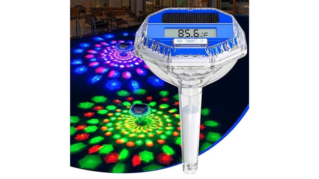solar pool thermometer