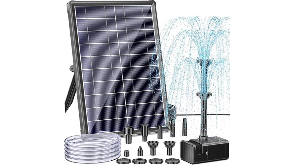 solar powered bird bath fountain