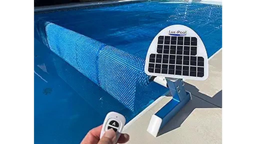 solar powered pool cover reel
