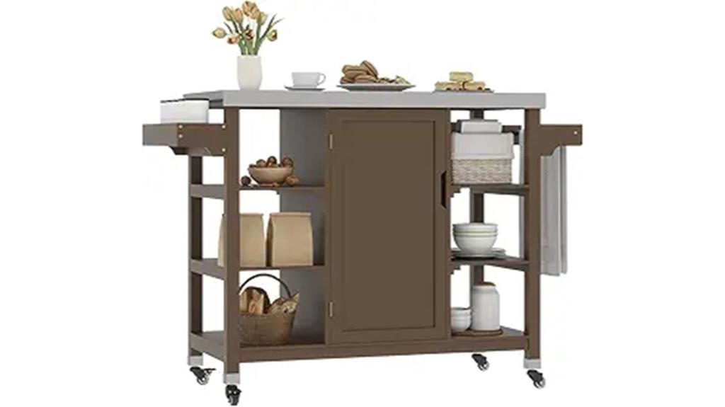 solid wood kitchen cart