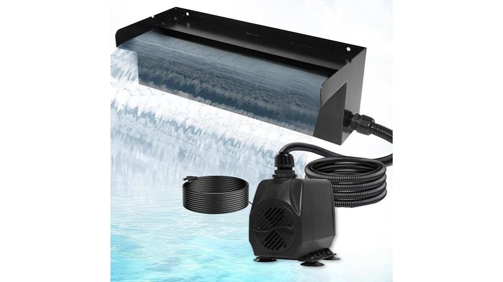 stainless steel waterfall spillway